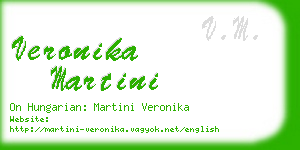 veronika martini business card